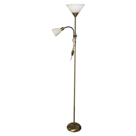 light Stojací lampa WENDY 1xE27/100W/230V + 1xE14/40W mosaz 3070FLPT/BL