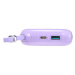 Joyroom Jelly Series JR-L002 powerbanka 10000mAh 22,5W se zabudovaným kabelem USB-C Fialová