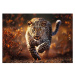 Trefl Puzzle 1000 Premium Plus - Foto Odyssey: Divoký leopard