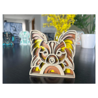 Vsepropejska Mandala Papillon dekorace na stůl Barva: Hnědá, Rozměr (cm): 11,5 x 11,5, Druh: Kar