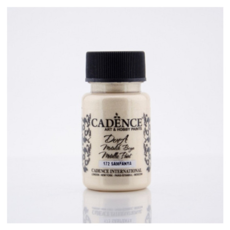 Metalická akrylová barva Dora Metalic šampaňská bílá champaigne 50 ml Cadence