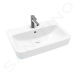 VILLEROY & BOCH O.novo Umyvadlo 650x460 mm, s přepadem, otvor pro baterii, alpská bílá 4A416501