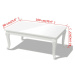 Konferenční stolek bílá vysoký lesk Dekorhome 115x65x42 cm