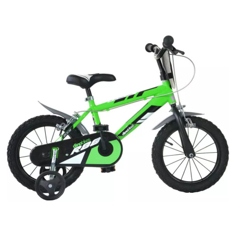 ACRA Dětské kolo Dino Bikes zelené chlapecké 16&quot; balanční kolečka Playmates