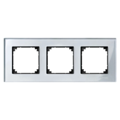 Schneider Electric Merten M-Elegance trojrámeček Diamond Silver MTN4030-3260