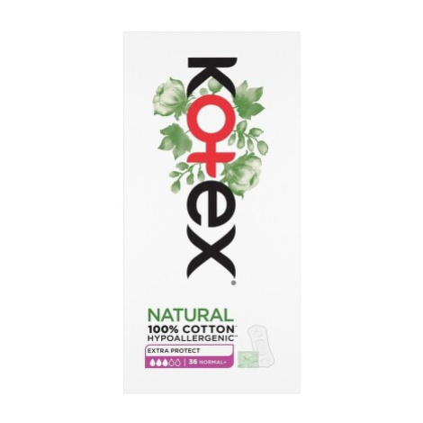 KOTEX Natural slipové vložky Normal+ 36ks