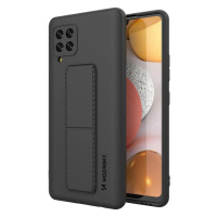 Wozinsky Kickstand Case silikonové pouzdro se stojánkem Samsung Galaxy A42 5G černé