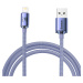 Kabel USB-Lightning Baseus Crystal Shine, 2,4 A, 2 m (fialový)