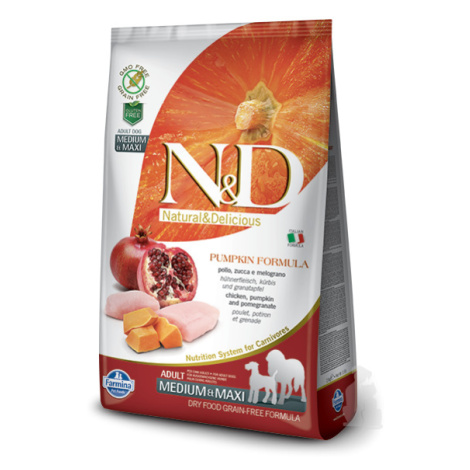 N&D Pumpkin DOG Adult M/L Chicken&Pomegranate 12kg sleva
