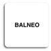 Accept Piktogram "balneo" (80 × 80 mm) (bílá tabulka - černý tisk bez rámečku)