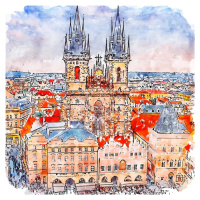 Obraz 90x90 cm Prague – Fedkolor