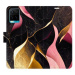 iSaprio flip pouzdro Gold Pink Marble 02 pro Vivo Y21 / Y21s / Y33s