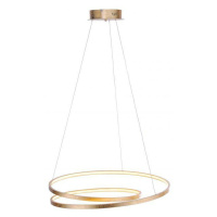 PAUL NEUHAUS LED závěsné svítidlo, kruhové, imitace plátkového zlata, design SimplyDim 3000K PN 