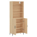 vidaXL Skříň highboard dub sonoma 69,5 x 34 x 180 cm kompozitní dřevo