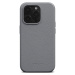Woolnut kožený kryt pro iPhone 15 Pro šedý