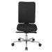 eurokraft pro Kancelářská otočná židle V4, čalouněné opěradlo, černá / černá