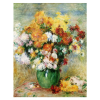 Obrazová reprodukce Bouquet of Chrysanthemums, c.1884, Pierre Auguste Renoir, 30 × 40 cm