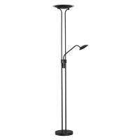 FISCHER & HONSEL LED stojací lampa Tallri, černá, 180 cm, 2 světla, kov, CCT