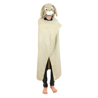 COZY NOXXIEZ - BL801 Králík - hřejivá deka s kapucí se zvířátkem a tlapkovými kapsami