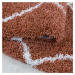 Ayyildiz koberce Kusový koberec Alvor Shaggy 3401 terra kruh - 160x160 (průměr) kruh cm