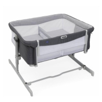 CHICCO Postýlka Next2Me Twins pro dvojčata - Magnet Grey