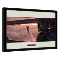 Obraz na zeď - Star Wars: The Mandalorian - Fly, 40x30 cm