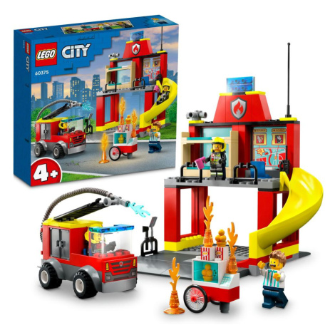 LEGO® Hasičská stanice a auto hasičů 60375