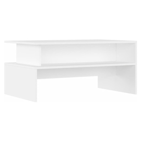 vidaXL Konferenční stolek bílý 90 x 55 x 42,5 cm kompozitní dřevo