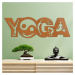 Dřevěný nápis na zeď - Yoga