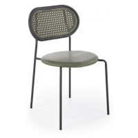 Jídelní židle MATILDA — ocel, plast, zelené