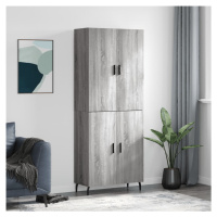 vidaXL Skříň highboard šedá sonoma 69,5 x 34 x 180 cm kompozitní dřevo