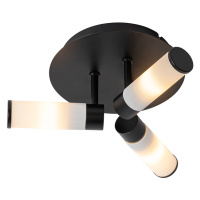 Moderní koupelnové stropní svítidlo černé 3-svítidlo IP44 - Vana