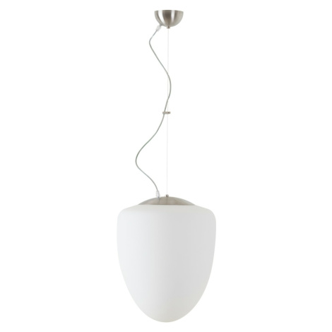 OSMONT AST60932 ASTRA L závěsné skleněné svítidlo nerez broušená / bílá IP40 4000 K 27W LED