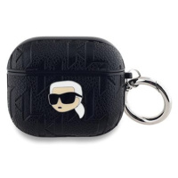 Karl Lagerfeld PU Embossed Karl Head Pouzdro pro AirPods 3 Black