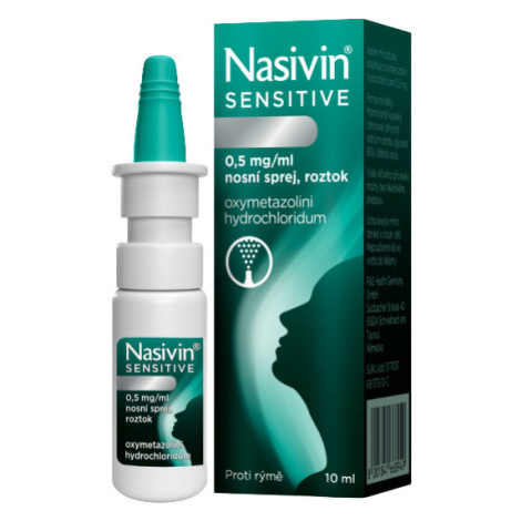 Nasivin ® Sensitive 0,5 mg/ml nosní sprej, roztok 10 ml