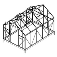 Náhradní prosklení pro skleník LANITPLAST PLUGIN 8x12 PC 4 mm LG3056