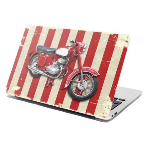 Sablio Samolepka na notebook Jawa panelka Pruhy - 29x20 cm