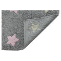 Pro zvířata: Pratelný koberec Tricolor Stars Grey-Pink 120x160 cm