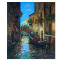 Obraz - Ulička Benátek s Gondolou