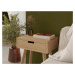Benlemi Zaoblený noční stolek ze dřeva LUNA FLO přírodní Zvolte kvalitu dřeva: 2. Kombinace dubo