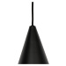 Moderní závěsná lampa černá s kouřovým sklem 4-světla - Drop
