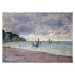 Obrazová reprodukce Fishing Boats in front of the Beach and Cliffs of Pourville, Monet, Claude, 