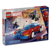 Spider-Manovo závodní auto a Venom Zelený goblin - LEGO® Marvel