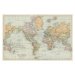 Mapa Old map of the World Map, mikroman6, 40 × 26.7 cm