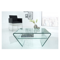 Estila Luxusní skleněný konferenční stolek Ghost 70cm