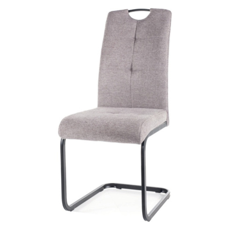 Jídelní židle OXU světle šedá/černá