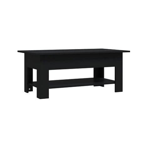 SHUMEE Konferenční stolek černý 102 × 55 × 42 cm dřevotříska, 810254