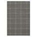 Antracitový vlněný koberec 120x180 cm Calisia M Grid Prime – Agnella