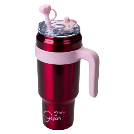 Paris Hilton Termo hrnek z nerezové oceli (červená)