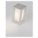 NOVA LUCE venkovní sloupkové svítidlo CASTRO bílý pískovec a akryl E27 1x12W bez žárovky 100-240